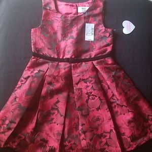 Children's Place Girls Formal 5T Dress Red/Black
